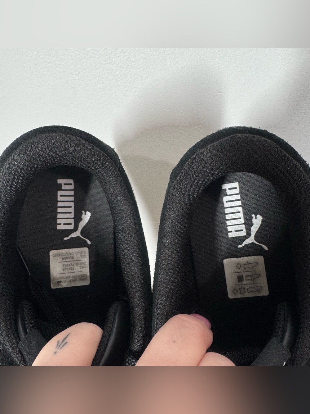 PUMA Bella Donna Speed Cat Suede Black Low Profile Sneaker Shoes Women’s Size 9 - Picture 13 of 14